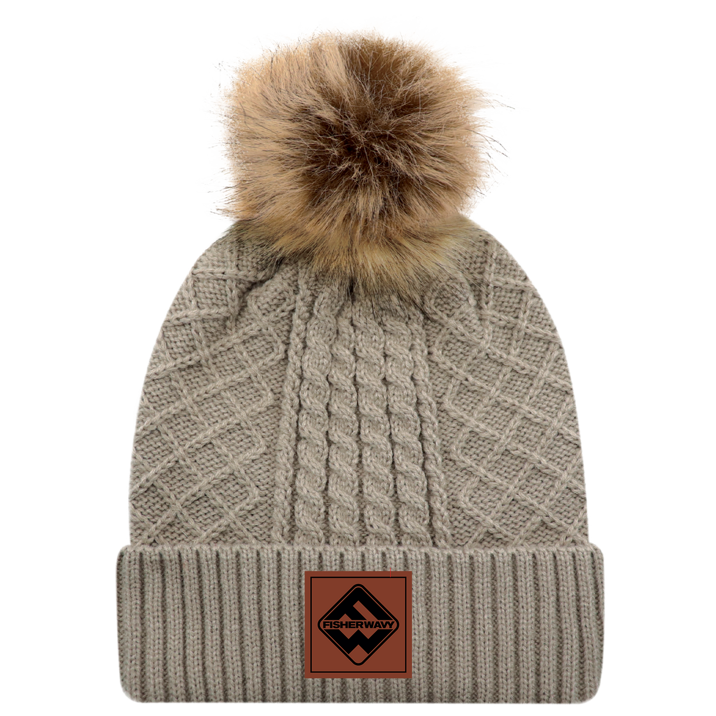 Cuff Toque (Faux Fur Pom Pom)