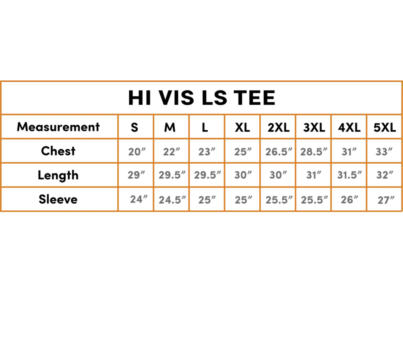 Hi-Vis Long Sleeve T-Shirt