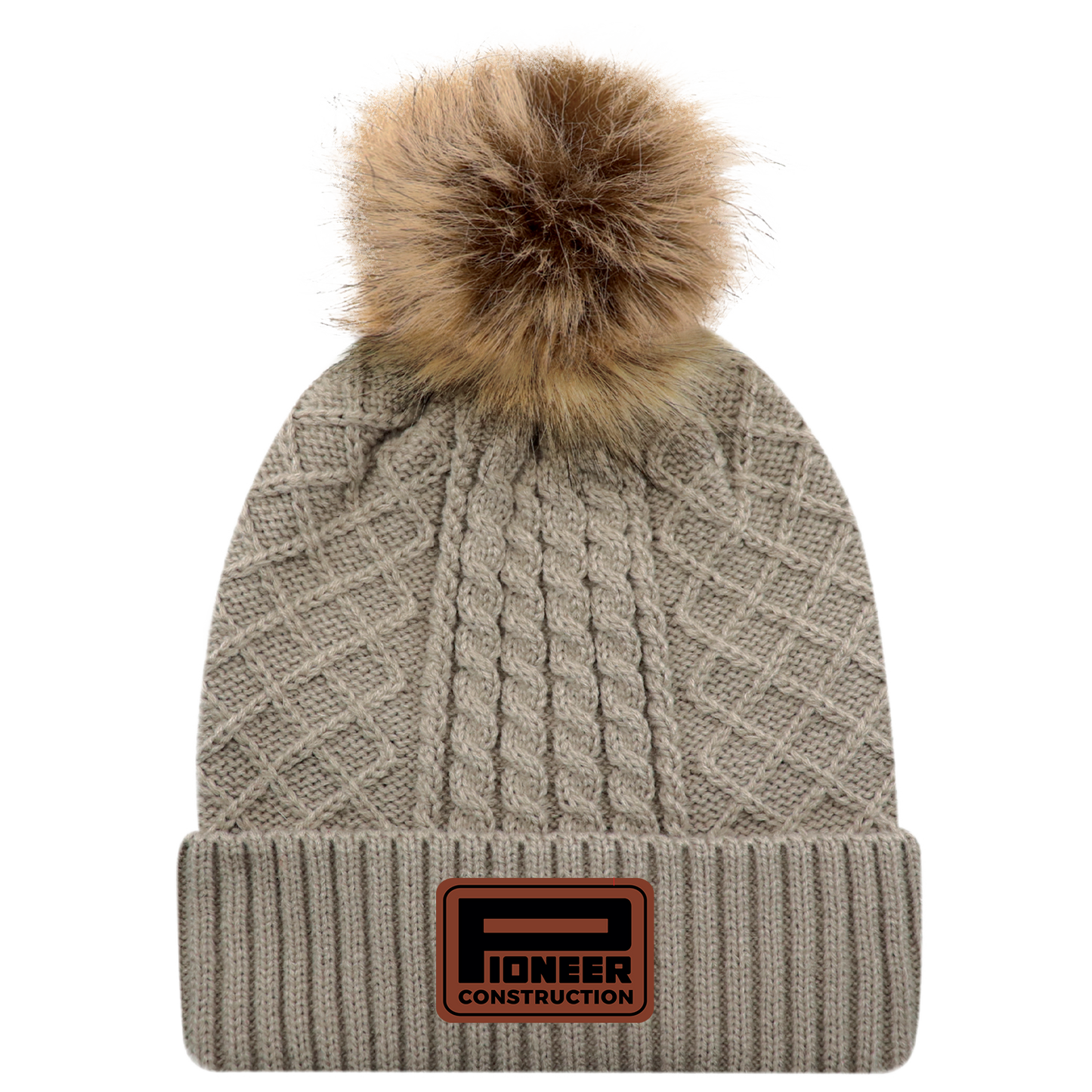 Cuff Toque (Faux Fur Pom Pom)