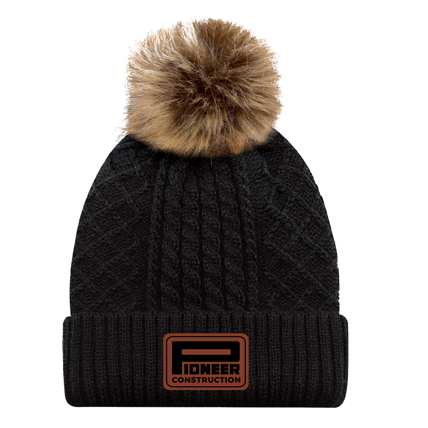 Cuff Toque (Faux Fur Pom Pom)
