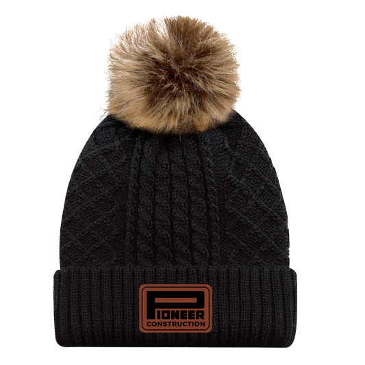Cuff Toque (Faux Fur Pom Pom)